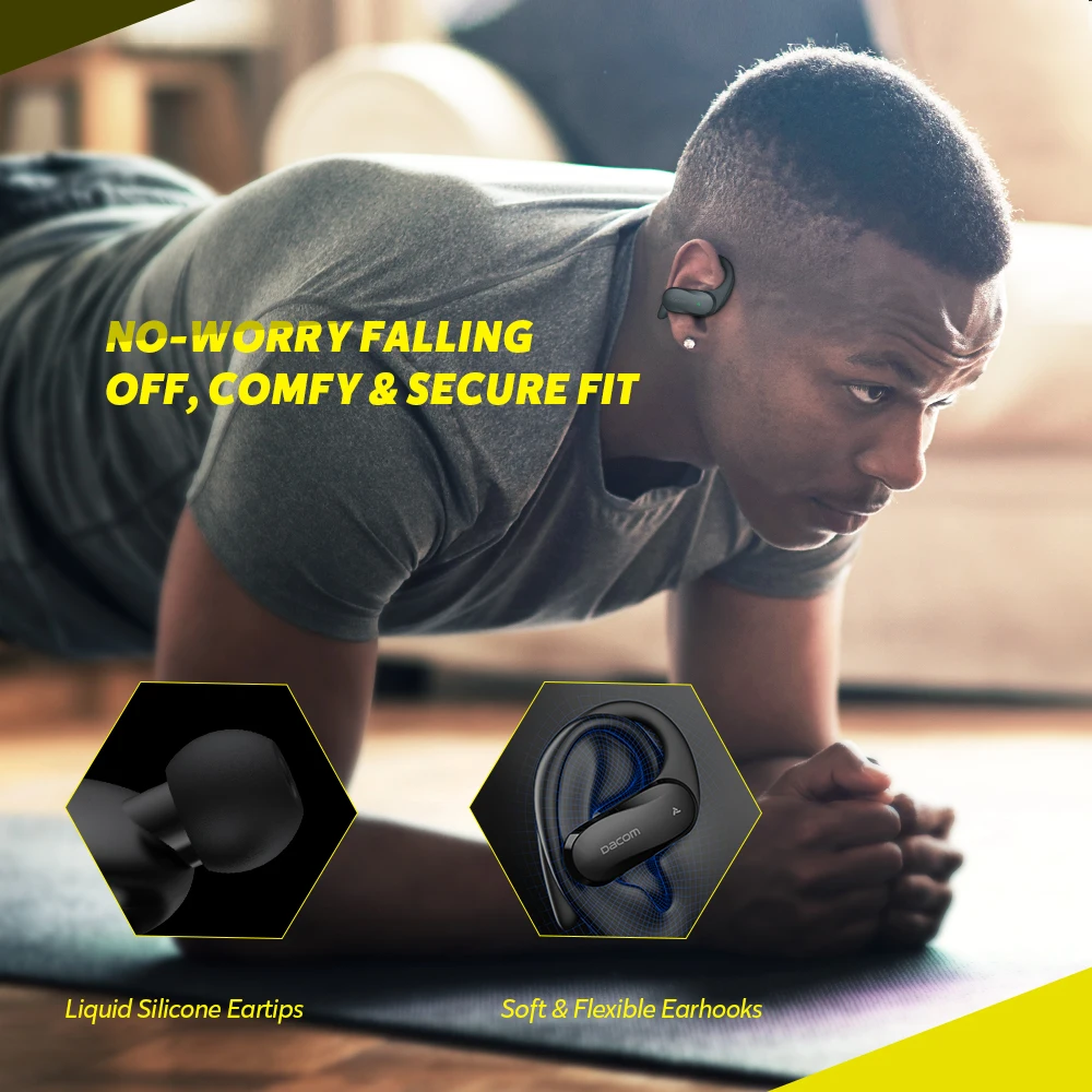 TWS-наушники DACOM Athlete Pro с гибридным драйвером Hi-Fi Bluetooth Беспроводные стереонаушники