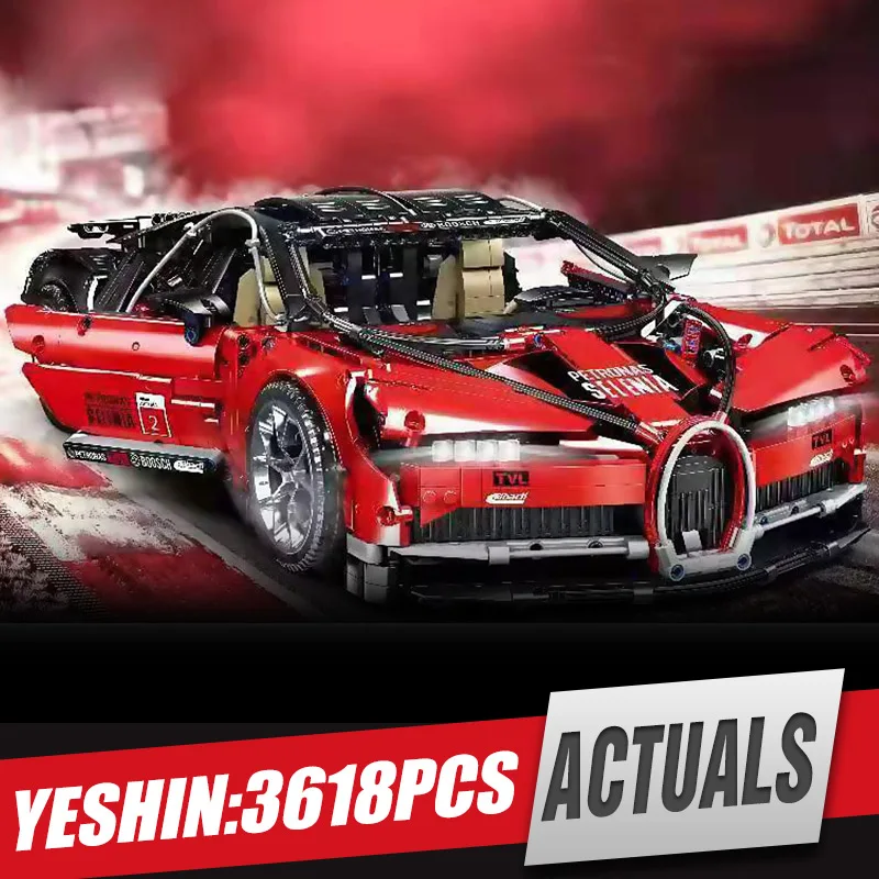 Мини-строительные блоки 20086B Technic Car Toys красная скоростная Гоночная машина, сборные кирпичи, Развивающие детские рождественские подарки, модель автомобилей