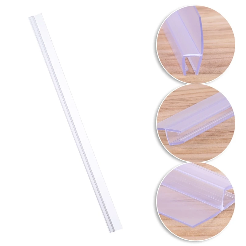 

T8NA PVC Shower Screen Door Seal Strip Lining Water Stopper Bath Glass Seal Strip