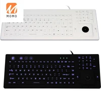 trackball waterproof silicone keyboard industrial control keyboards