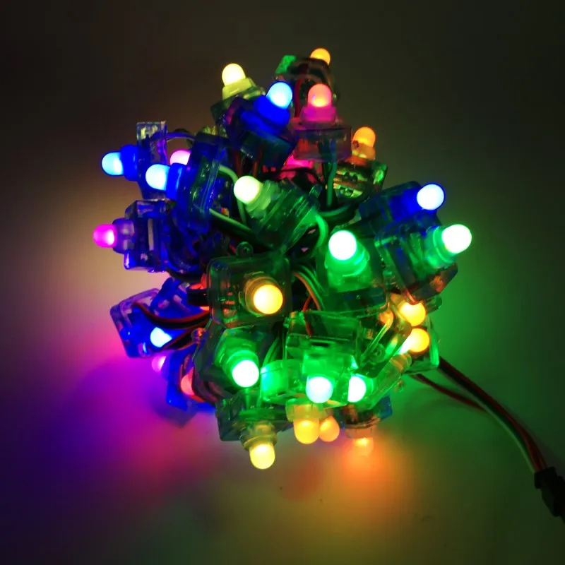 50 шт./лот WS2811 полноцветный RGB струнный светодиодный пиксельный Модуль 12 мм