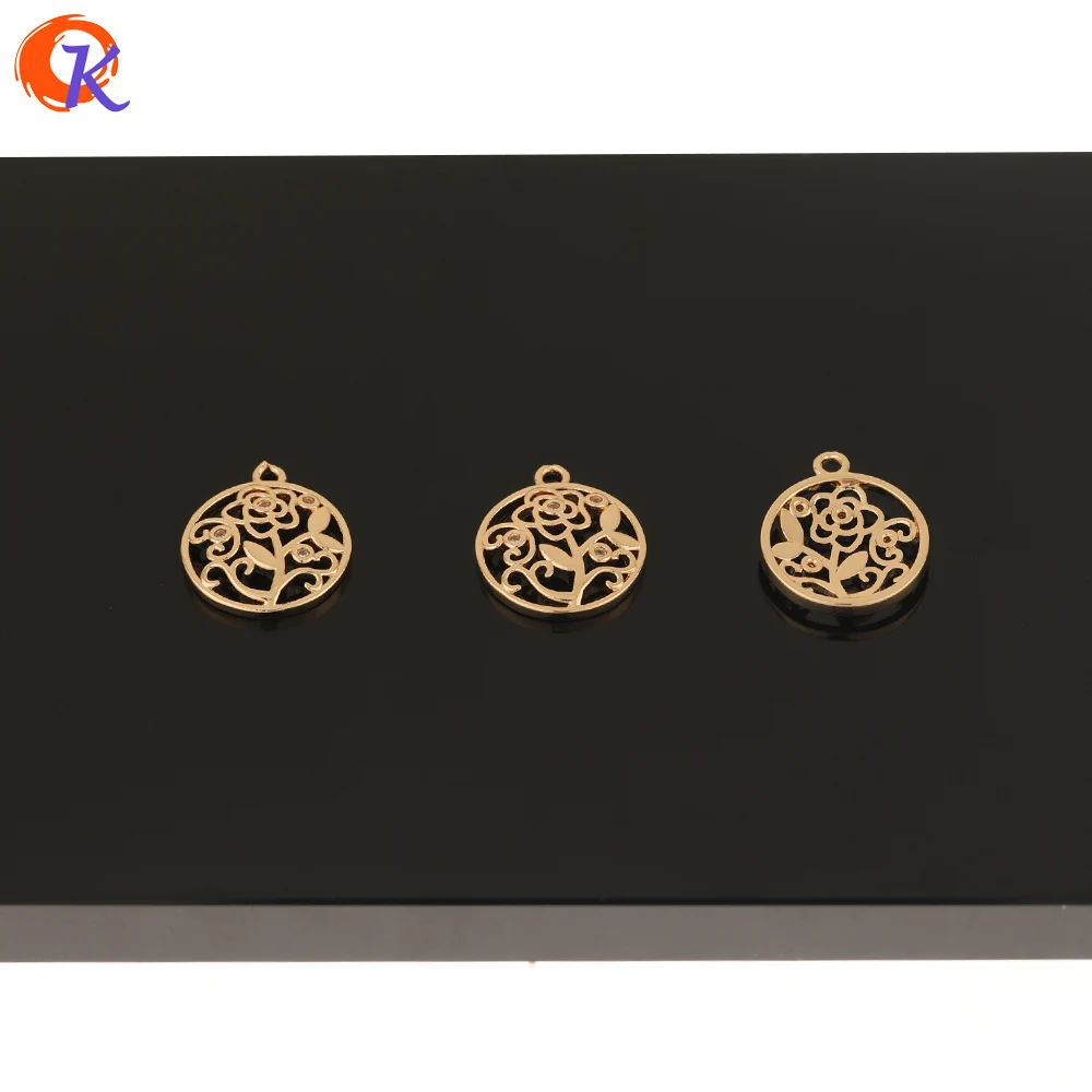 

Cordial Design 100Pcs 14*16MM DIY Jewelry Making/Charms/Earring Findings/Flower Shape/Hand Made/CZ Pendant/Jewelry Accessories