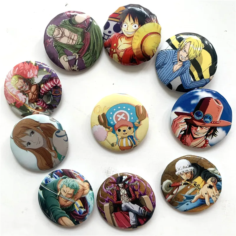 10 шт./компл. цельный Луффи заколки значки брошь на грудь украшение для одежды