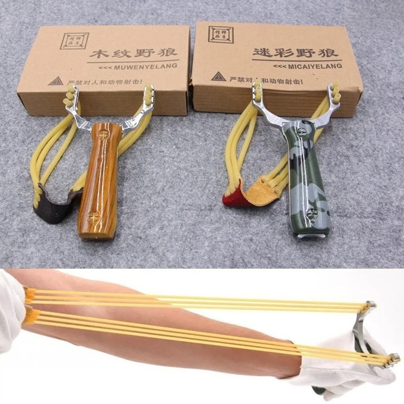 

Powerful Slingshot Sling Shot Aluminium Alloy Slingshot Bow Catapult Camouflage Bow Outdoor Hunting Camping Travel Kits