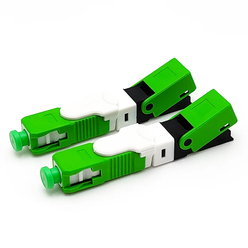 UNIKIT 50/100/200 шт./упаковка FTTH ESC250D APC Одномодовый волоконно-оптический разъем SC для