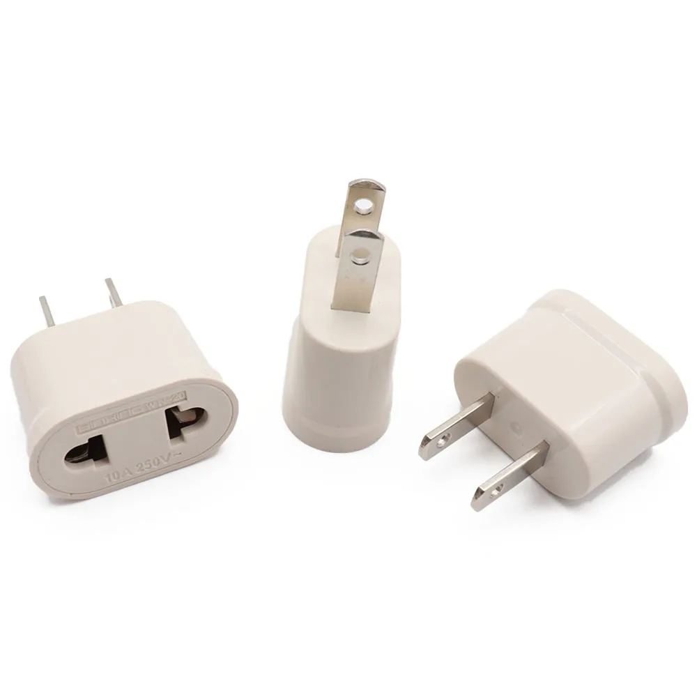 Свяжитесь с нами Американский штекер Адаптер 2 контактный ЕС Европейский Европа