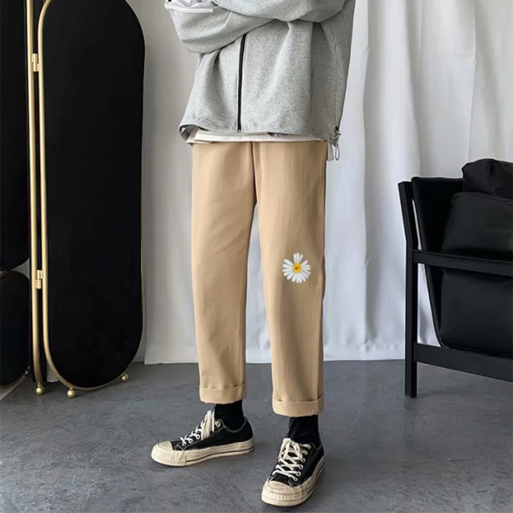 

Fashion Men Marguerite Breathable Straight Long Pants Drawstring Ninth Trousers Long Pants Drawstring Ninth Trousers Long Pants