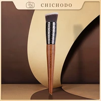 chichodo makeup brush 2021 new amber series carved tube synthetic hair liquid foundation brush bb cream cosmetic pen beauty f224