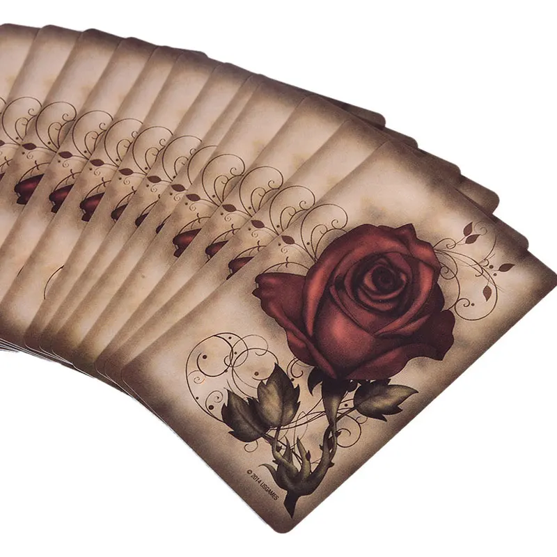 Под розами Lenormand 39 колода карт часы башня Любовь Оракл Таро 9 см × 6 см/3 54 дюйма x 2 36