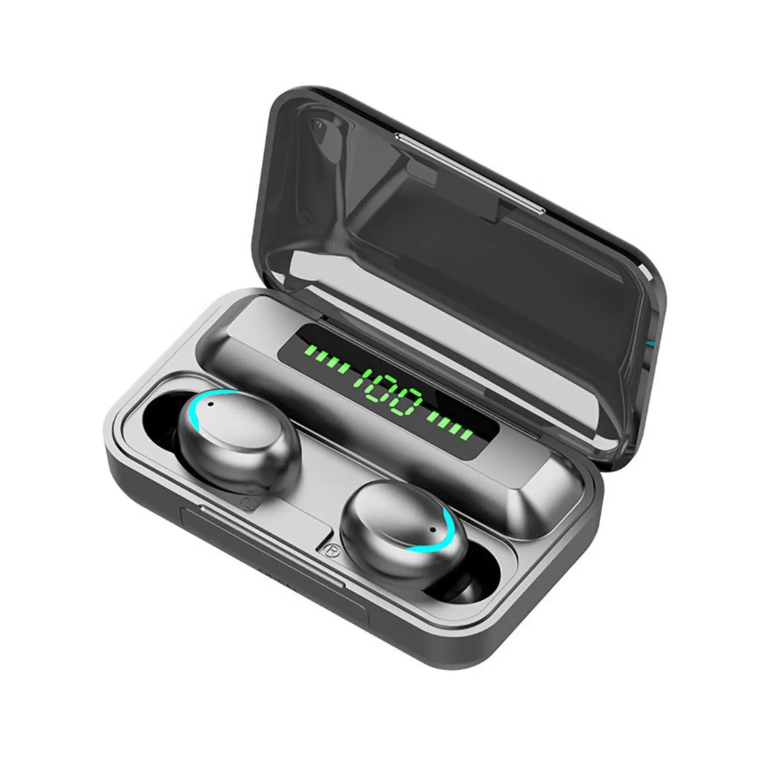

F9 TWS Bluetooth 5.0 Headsets Volume Control Earphones Portabel Mini Earbuds Three Screen Digital Display Video Game Headphone