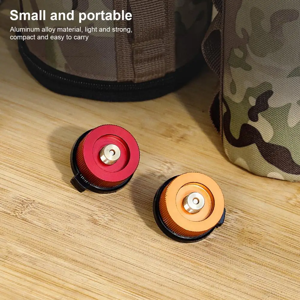 

Propane Small Tank Input Portable Camping Stove Adapter Propane Aluminum Alloy Durable Fuel Canister Adapter High Efficiency