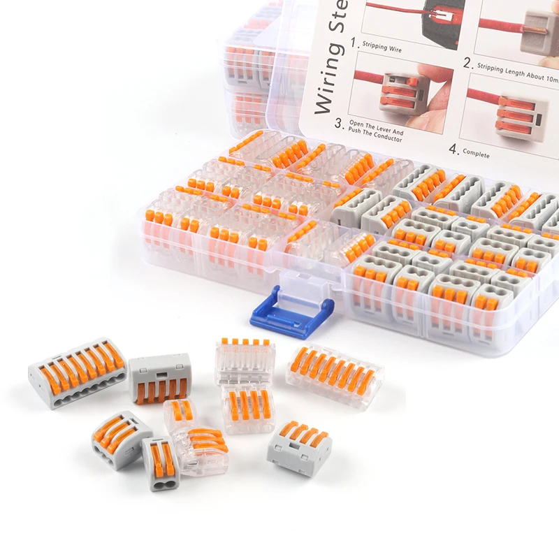 

Boxed Universal Quick Cable wire Connectors 212 Home Compact wire Connection push in Wiring Terminal Block Junction Box