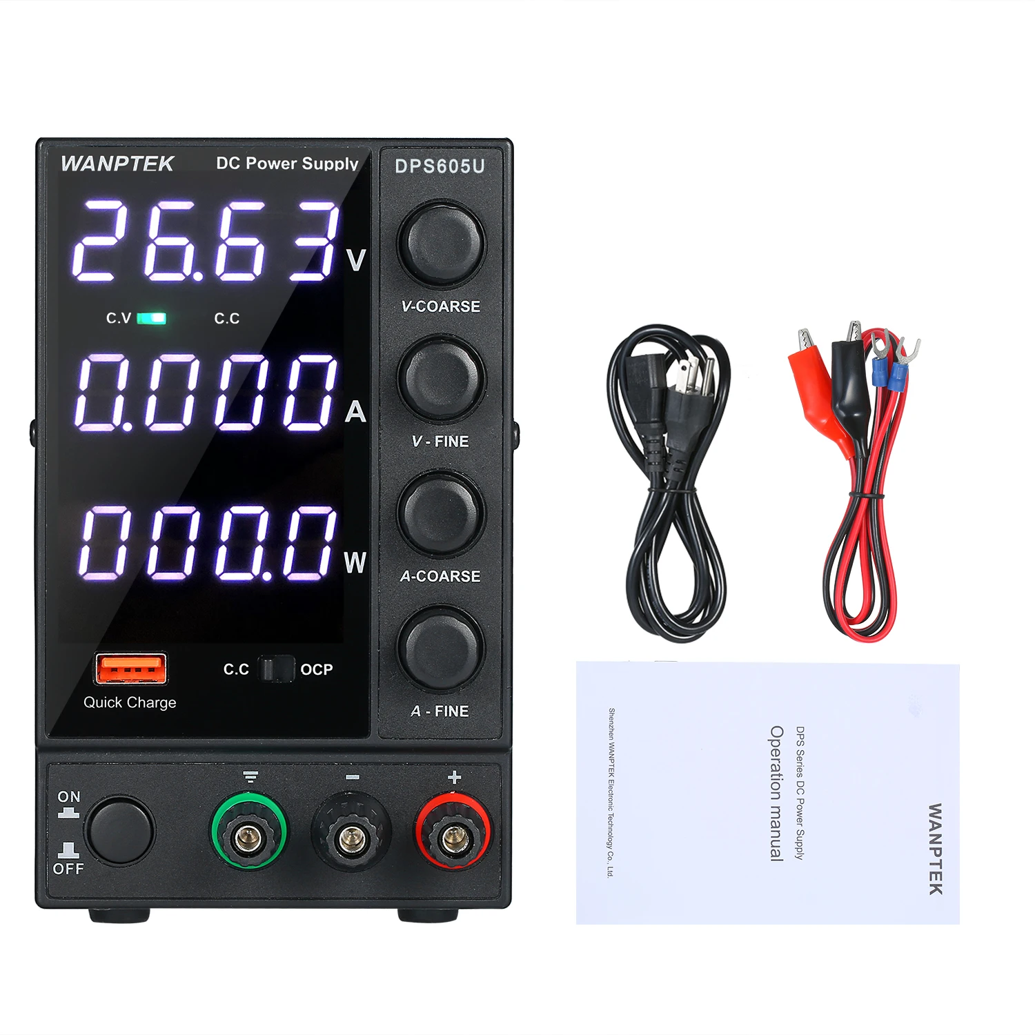 WANPTEK DPS605U 0-60 в 0-5A 300 Вт импульсный источник питания постоянного тока 4 цифры дисплей светодиодный Высокоточный Регулируемый мини-источник питания