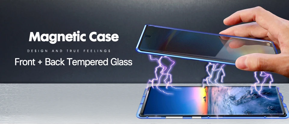 Магнитный адсорбционный чехол для samsung Galaxy Note 10 чехол Note 10 Pro закаленное стекло задняя крышка для samsung Galaxy Note 10 Plus чехол на для самсунг галакси Ноут 10 плюс про
