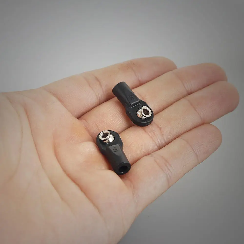 

RCtown 10PCS FULL METAL D Tie Rod End Ball Joint Head Holder for 1/10 Rock Crawler Car