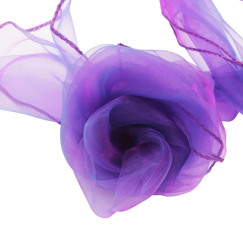 Cadbury Purple 50 шт., 18x275 см, темно-Коралловый Свадебный Чехол для стула из органзы, пояс с бантом, свадебное украшение для банкета и вечеринки - Цвет: Cadbury Purple