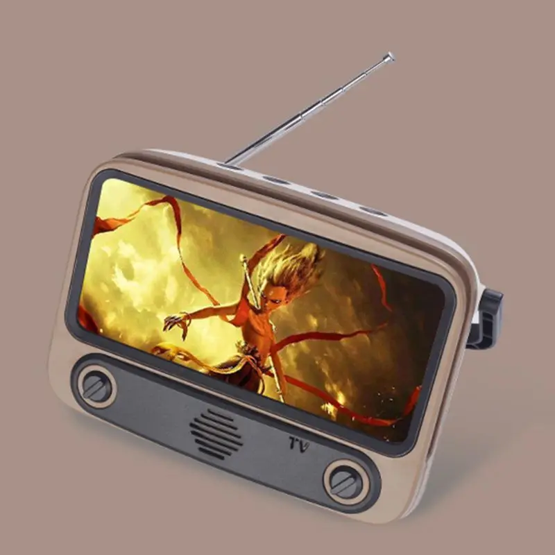 Портативный Bluetooth динамик в стиле ретро держатель сотового телефона ТВ MP3