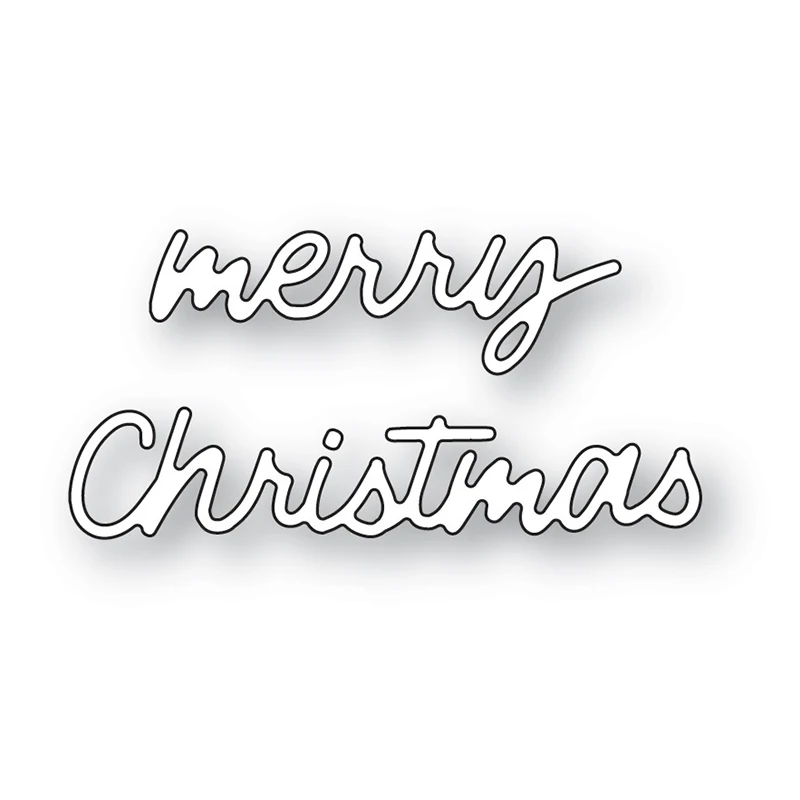 

2021 новые английские слова Счастливого Рождества металлические Вырубные штампы для рукоделия изготовление бумажных букв поздравительных открыток Скрапбукинг без штампов