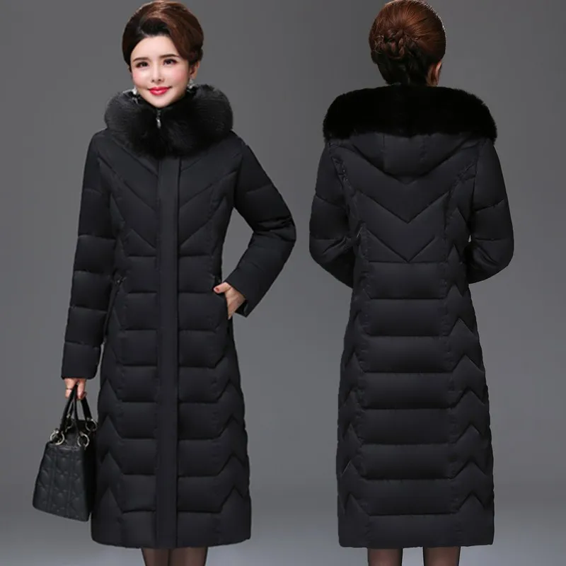 2019 зимние женские парки высокого качества размера плюс 6XL длинное женское пальто