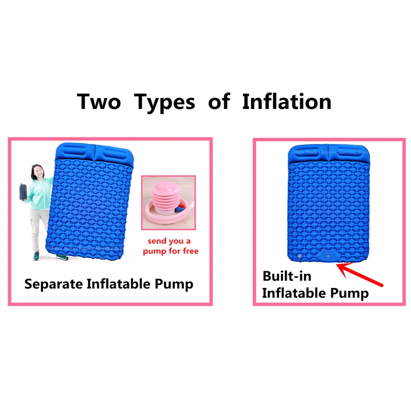 Влагонепроницаемые коврики для кемпинга на 2 человека надувная подушка пляжное