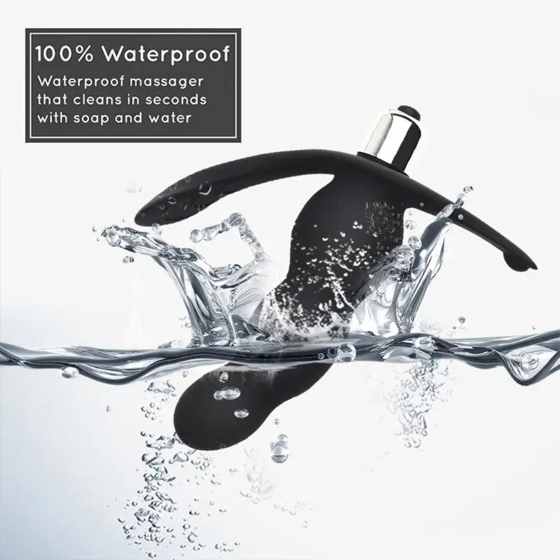 Silicone Prostate Massager Butt Plug Masturbation 16 Frequency Vibrator Sex Toy for Men Beginner |