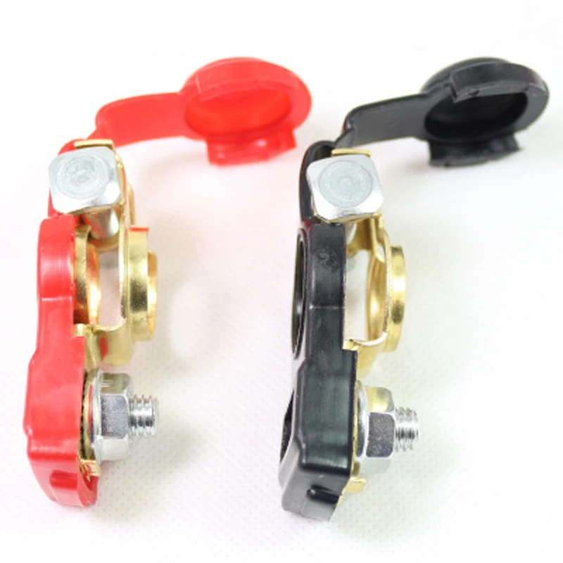 CHIZIYO 2pcs/Set Auto Battery Terminal Car Clamp Clips Negative Positive Pure Copper Connector Quick | Автомобили и мотоциклы