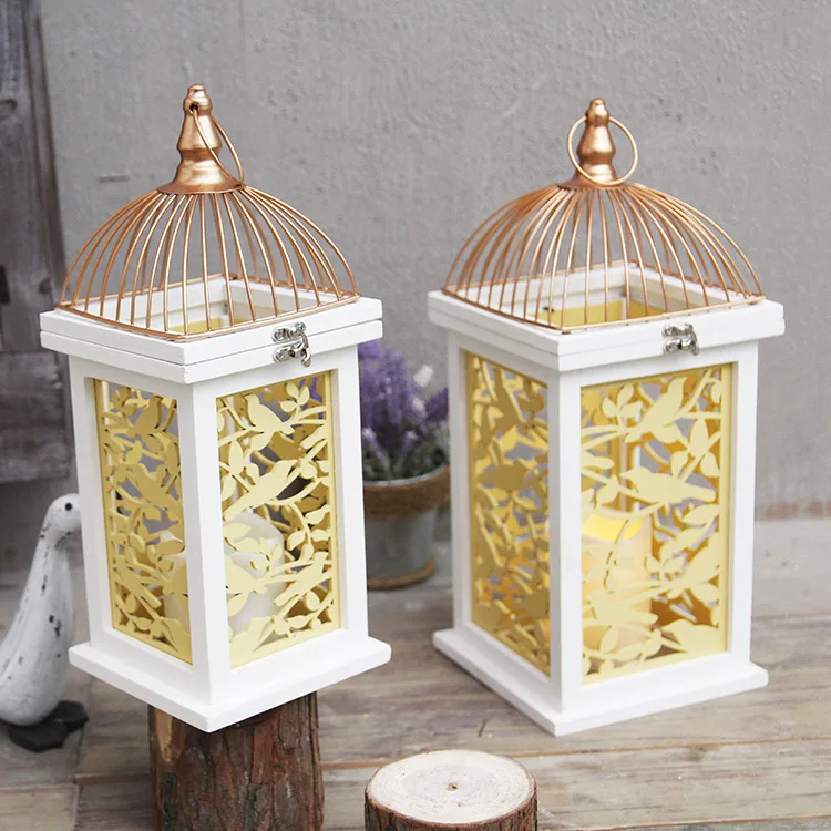 

Retro Candle Holders Wood Creative Metal Home Decoration Accessories Modern Dinner Table Decoration Maison Home Decor BE50CD