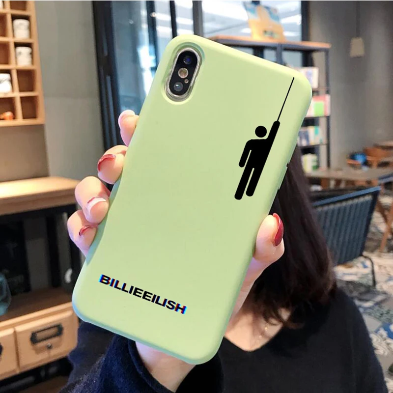 Чехол с логотипом Billie Eilish для samsung Galaxy S10 S9 S8 S7 S6 Plus мягкий силиконовый чехол