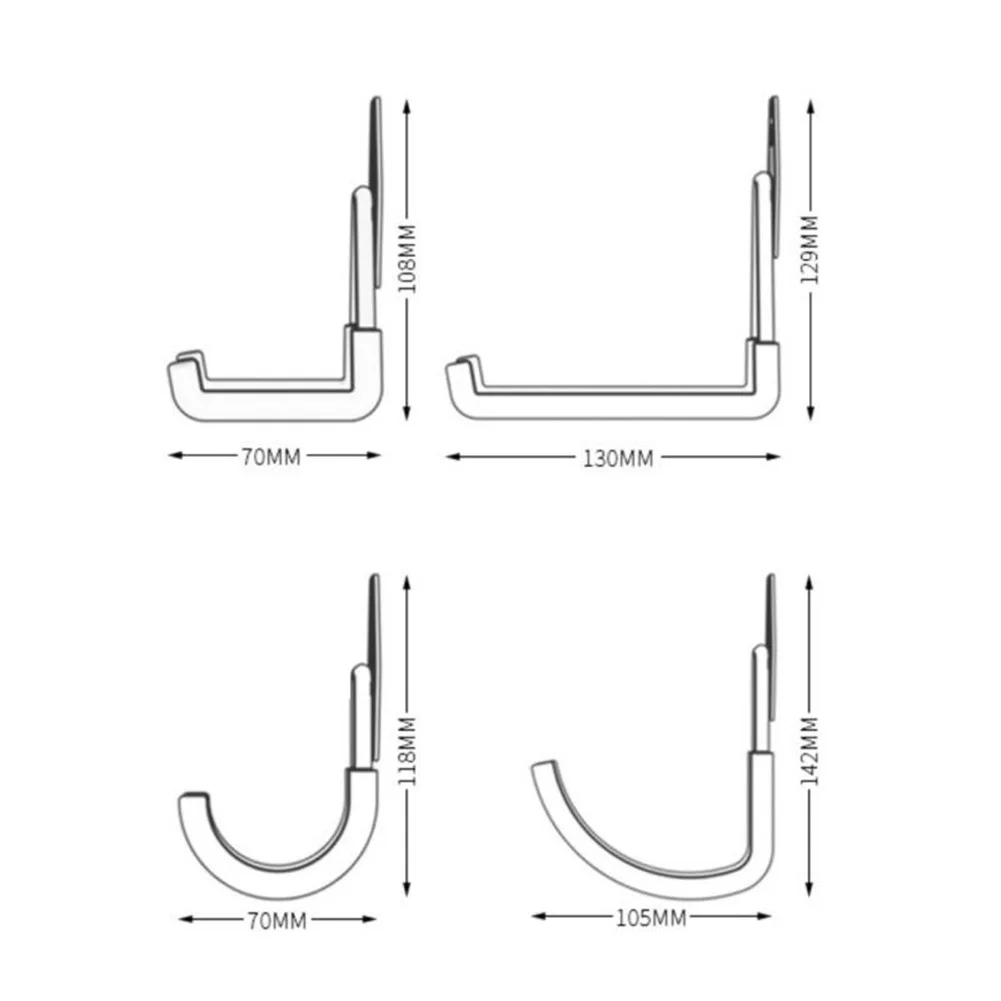 2 шт. настенные крючки для гаража утилита сверхмощные домашние инструменты скобы