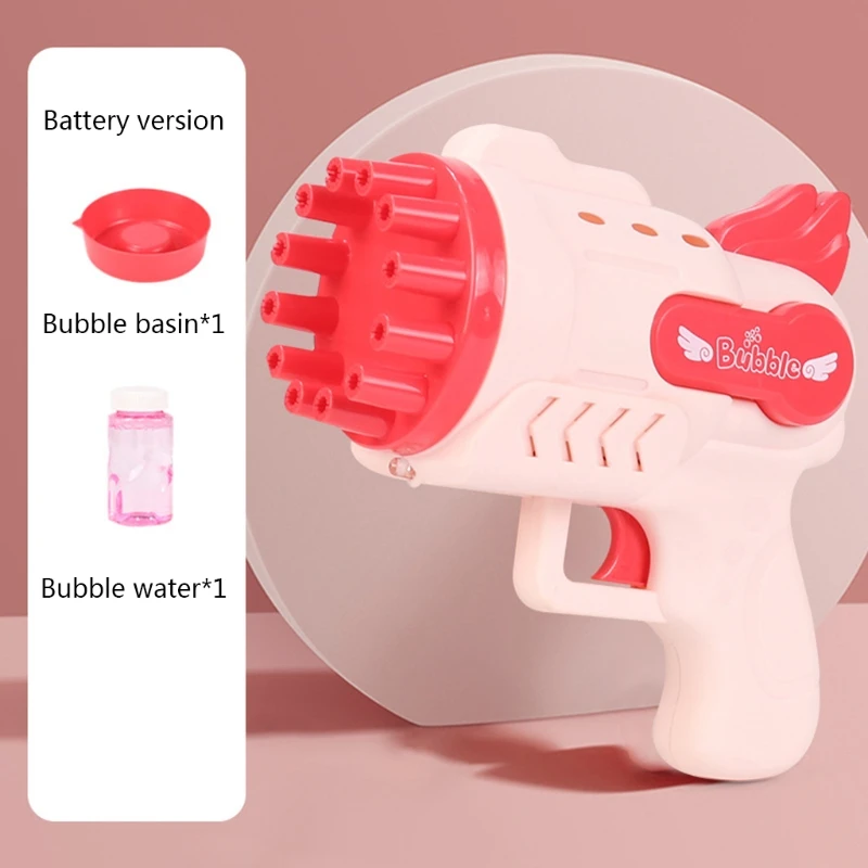 Автоматическая летняя игрушечная пузырчатая машина с 12 отверстиями