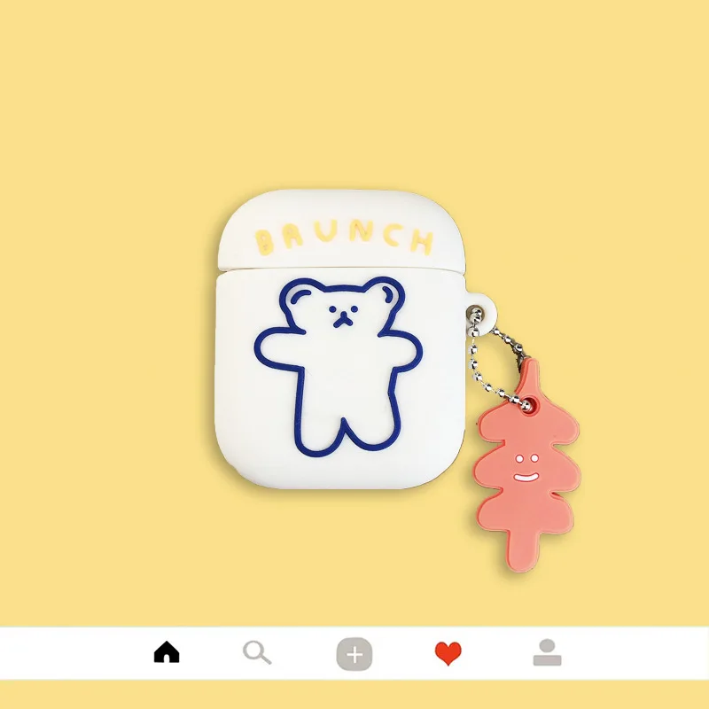 

Cute Soft Wireless Earphone Case For AirPods 1 2 pro Silicone Charging Headphones Case for Airpods Protective Cover accessories