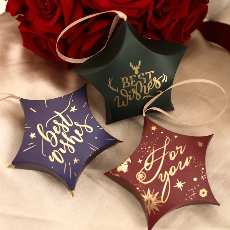 

20/50/100 шт. подарочные коробки с пятиконечными звездами, сувениры вечерние, коробка для конфет, свадебные сувениры и подарки, коробка для пода...