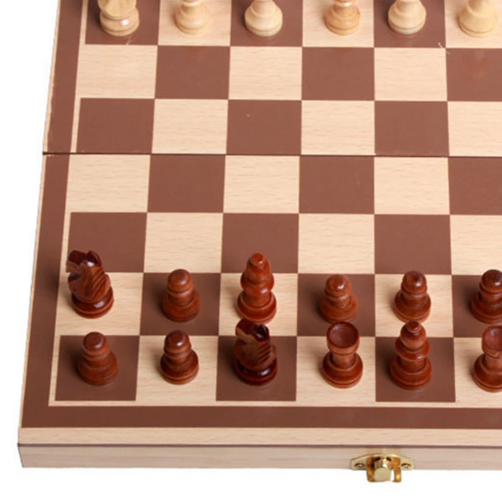 Деревянный Международный набор шахматных фигур складные деревянные шахматы