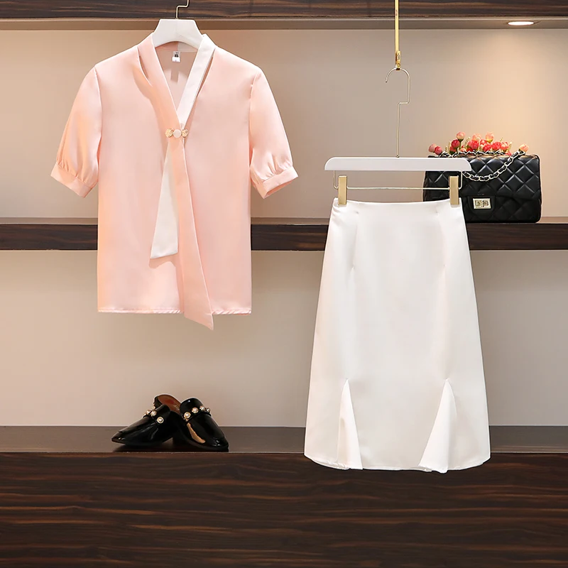 

Half-length fishtail skirt suit 2021 new female summer royal sister light cooked style professional two-piece suit