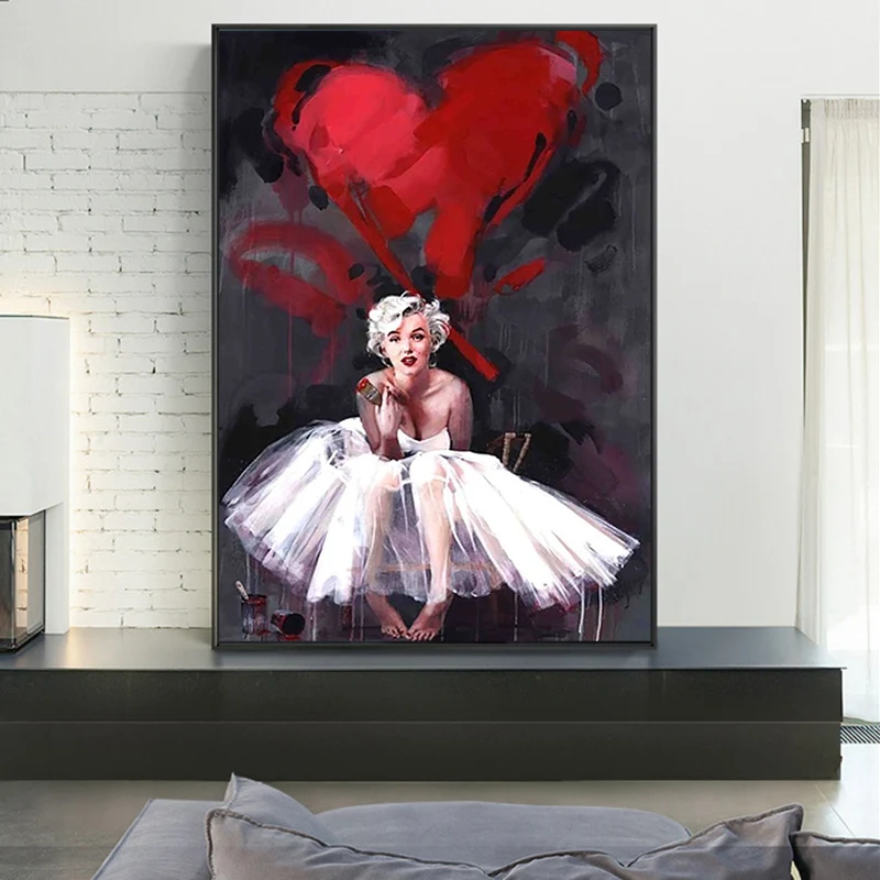 Абстрактная портретная масляная Картина на холсте настенный художественный