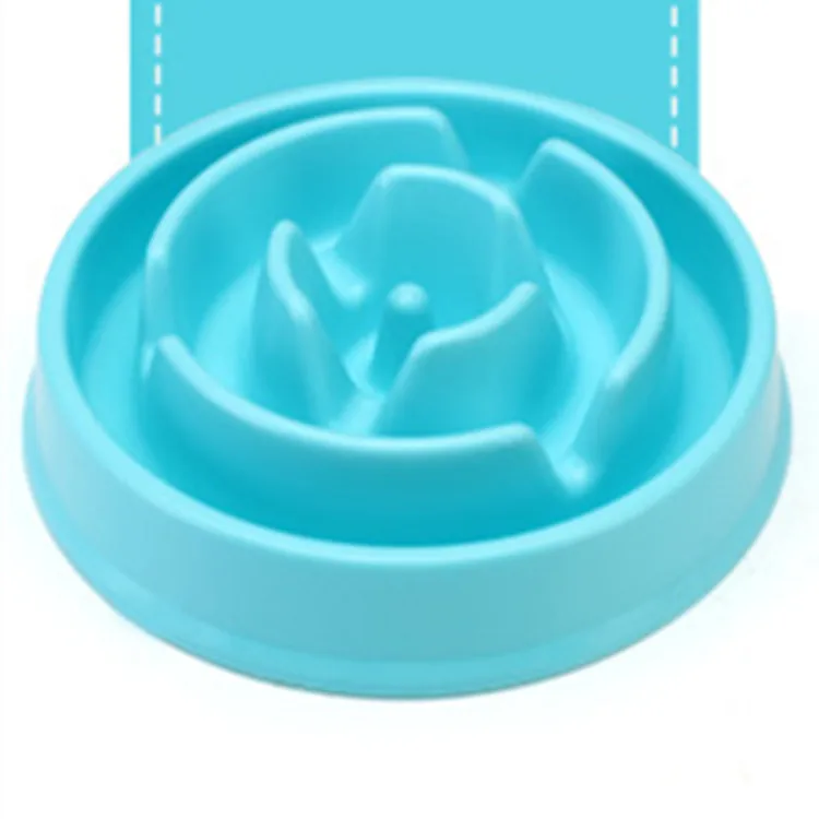 blue 1 Аксессуары для чаши для собак замедленная, чтобы съесть кормушки для кормления медленное блюдо щенок собака кошка Предотвращение ожирения - Цвет: blue 1