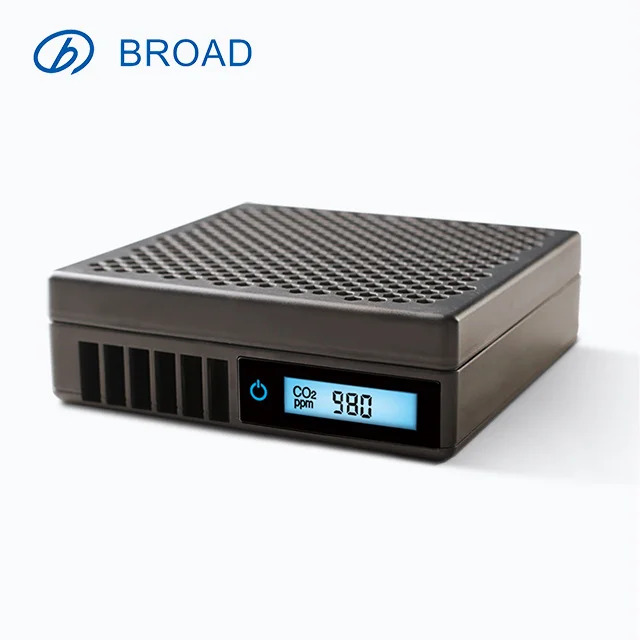 

Portable CO2 sensor car air purifier with HEPA filter H13 grade filter inside