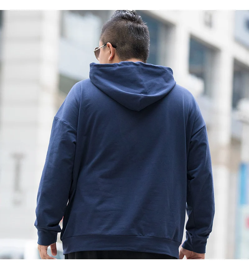 Черная мужская толстовка с капюшоном теплые хип хоп толстовки Мужская осенняя