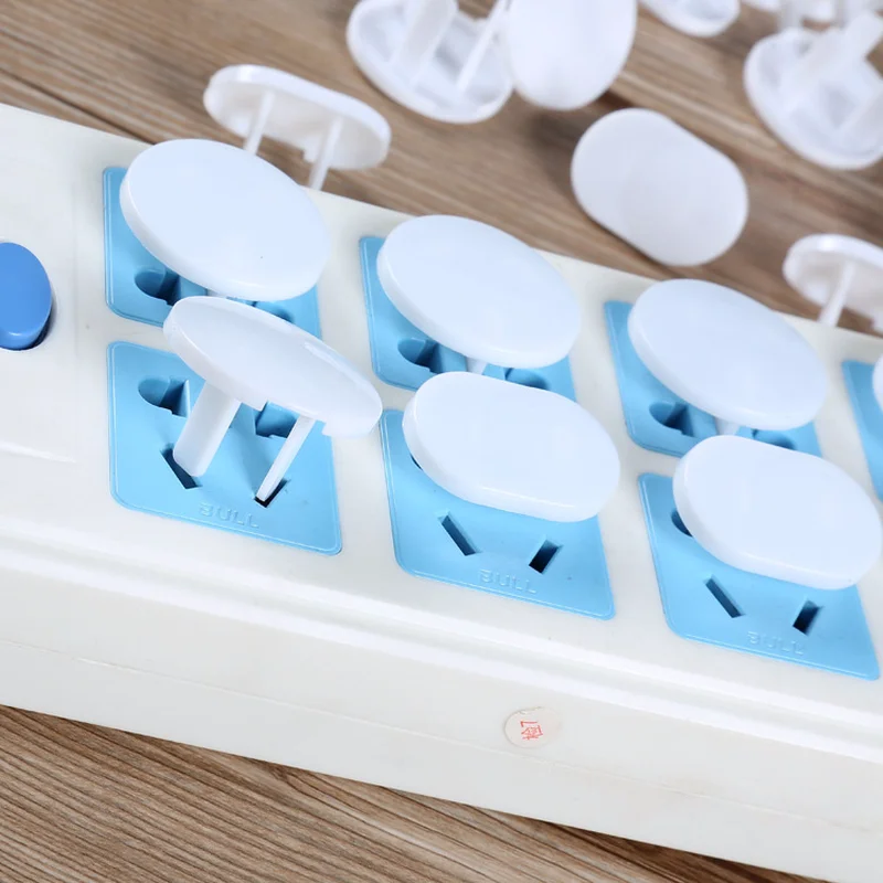 Tapones de seguridad el&eacute;ctricos para beb&eacute;s, tapas para enchufe para ni&ntilde;os, protectores de alimentaci&oacute;n, productos de seguridad para ni&ntilde;os, 10 Uds.-4