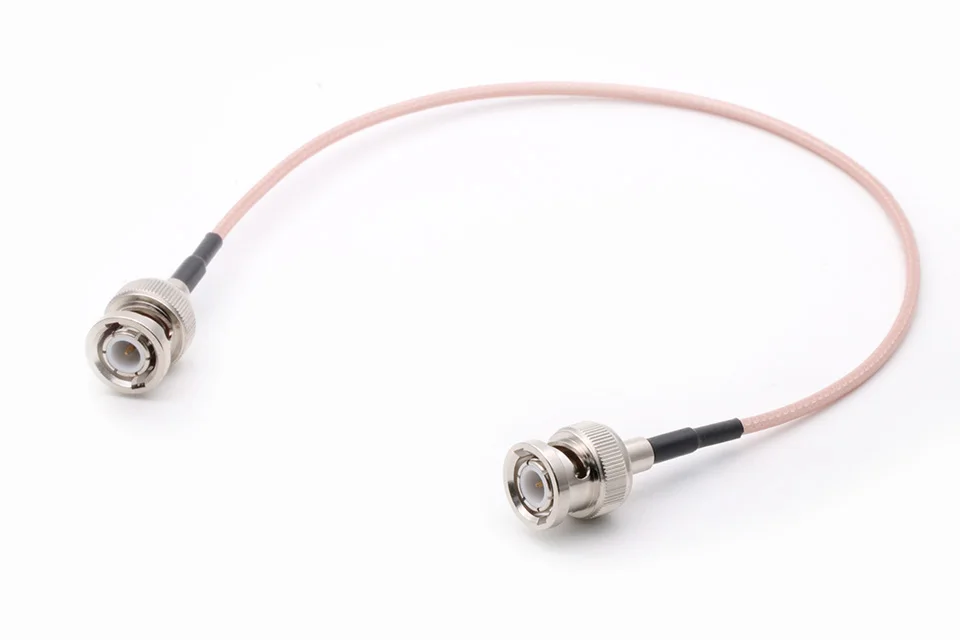 Coaxial do Adaptador Masculino com Cabo da Trança Bnc para o Macho Bnc do rf da Câmera do Cctv ao Rf-conversor Pces 50cm 100 Rg316 10cm 15cm 13 do adaptador bnc do rf da câmera