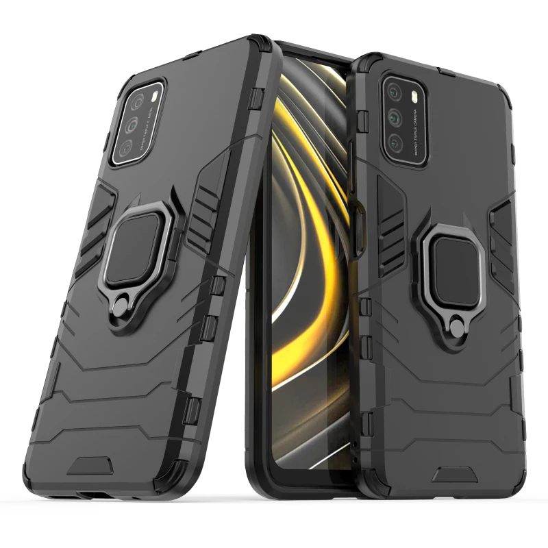 

Fashion Shockproof Armor Phone Case For Xiaomi Redmi Poco Note M3 10T X3 Nfc K30S 10 10X K30 F2 5G Pro Ultra Lite 4G Stand Cover