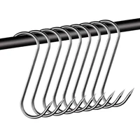 stainless steel meat hook utensil pan hanger sausage hanging kitchen tool 0 6x14 3cm