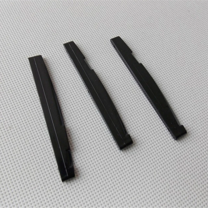 

2 Sets Guitar Parts Black Buffalo Bone Guitar Bridge Nut Saddle & Slotted For 6 String Classical Guitar New Sale