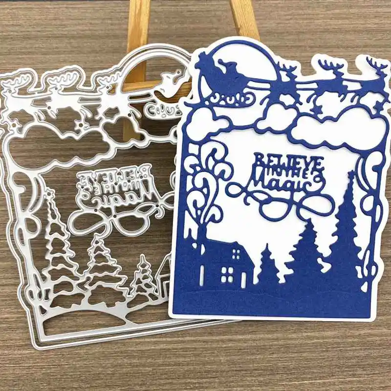 Рождественские популярные модели режущий нож для тиснения модные тонкие штампы |