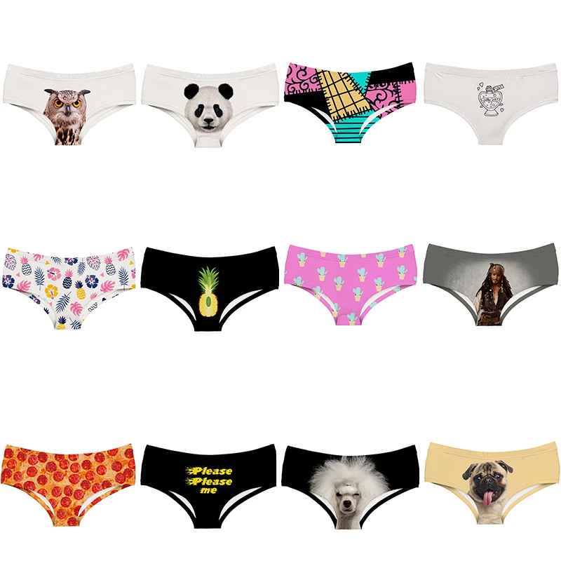 Женские Трусы стринги с принтом пиратов и пиццы размеры M/L/XL|Женские трусики| |