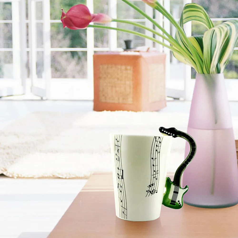 2018 Hot Sale Novelty Art Ceramic Mug Cup Musical Instrument Note Style Coffee Milk Christmas Gift Home Office Drinkware | Дом и сад
