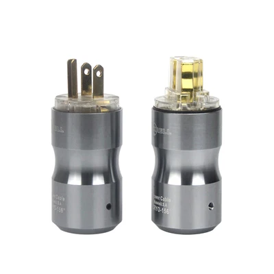 

HIFI power plug Gold plated metal plugs American Standard US power plugs