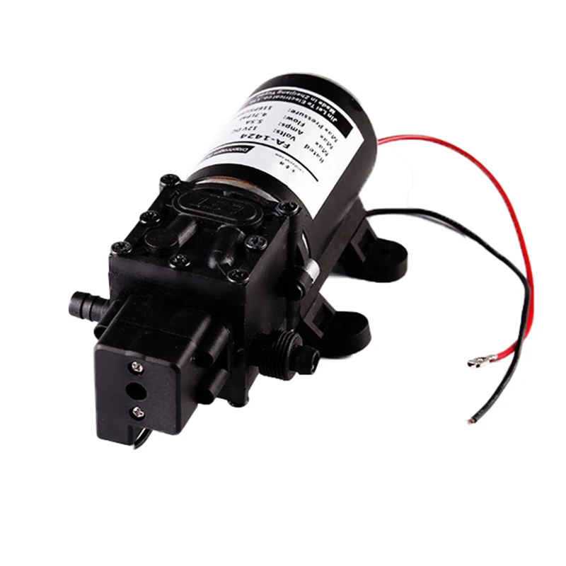 DC 12V 60W 116psi микро электрический мембранный Водяной насос 5л/мин 0.8Mpa высокого