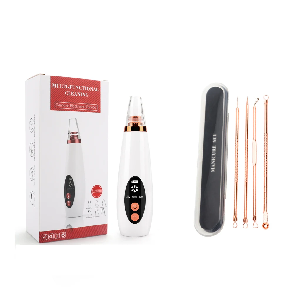 

Blackhead Remover Black Dots Vacuum Pore Cleaner Nose Black Point Remover Blackhead Pimple Removal Suction Extractor Beauty