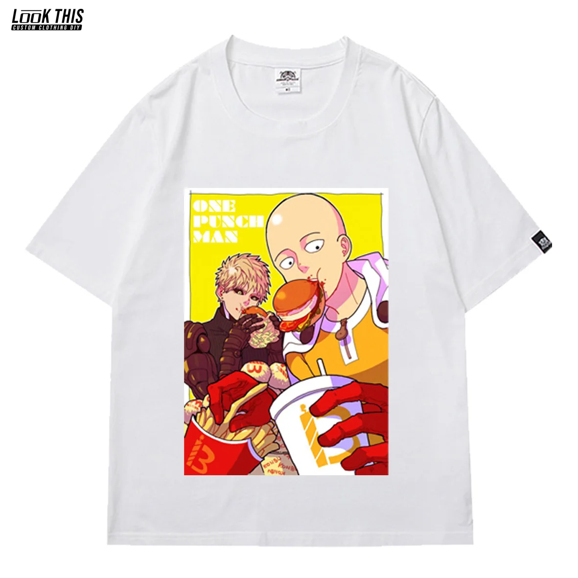 

One Punch Man Japan Anime Print Women's T-shirt Fuuny Kawaii E Girl 2021 Summer Short Sleeve T-shirts Harajuku Streetwear Tops